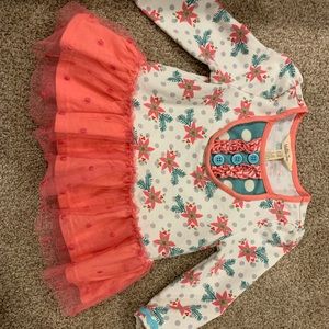 matilda jane poinsettia baby girl top